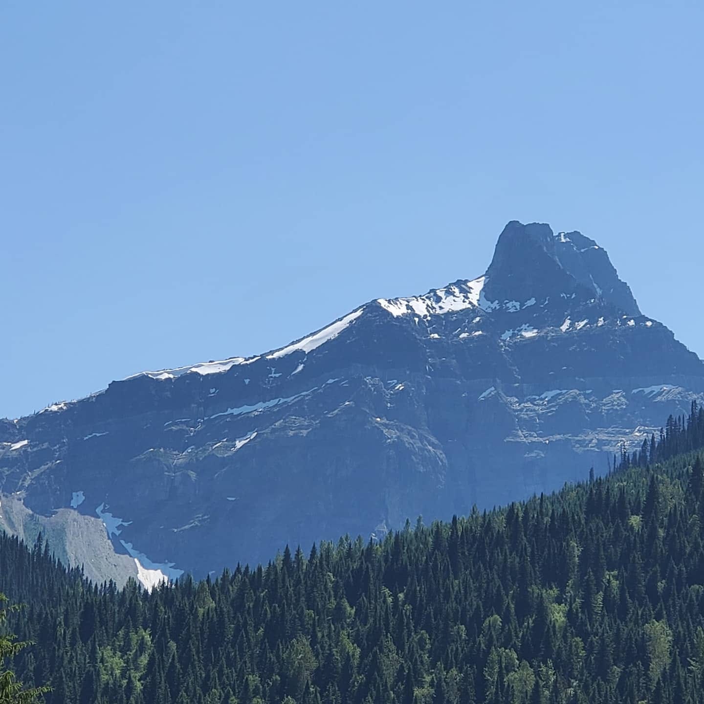 Guide looking over a valley in British Columbia